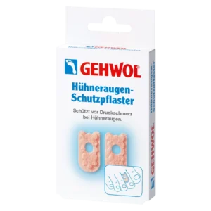 imagine cu o cutie care conține plasture pentru bătături marca GEHWOL