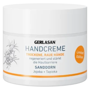 imagine cu un flacon marca gerlasan care este o cremă cu cătină pentru mâini