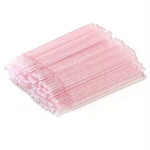 Micro aplicatoare VeroNic Roz cu sclipici 100buc